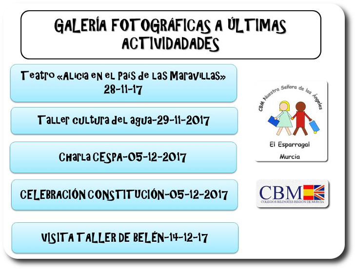 ACTIVIDADES DICIEMBRE