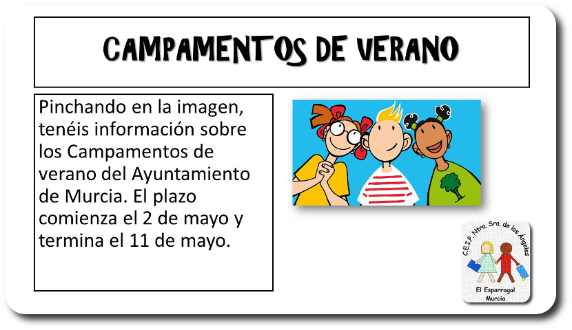 CAMPAMENTOS DE VERANO AYUNTAMIENTO DE MURCIA 2017