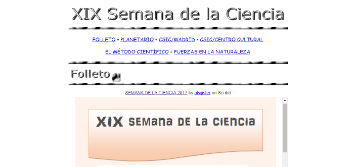 MEMORIA SEMANA DE LA CIENCIA