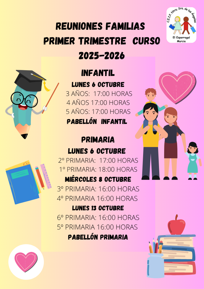 REUNIONES FAMILIAS CURSO 25-26