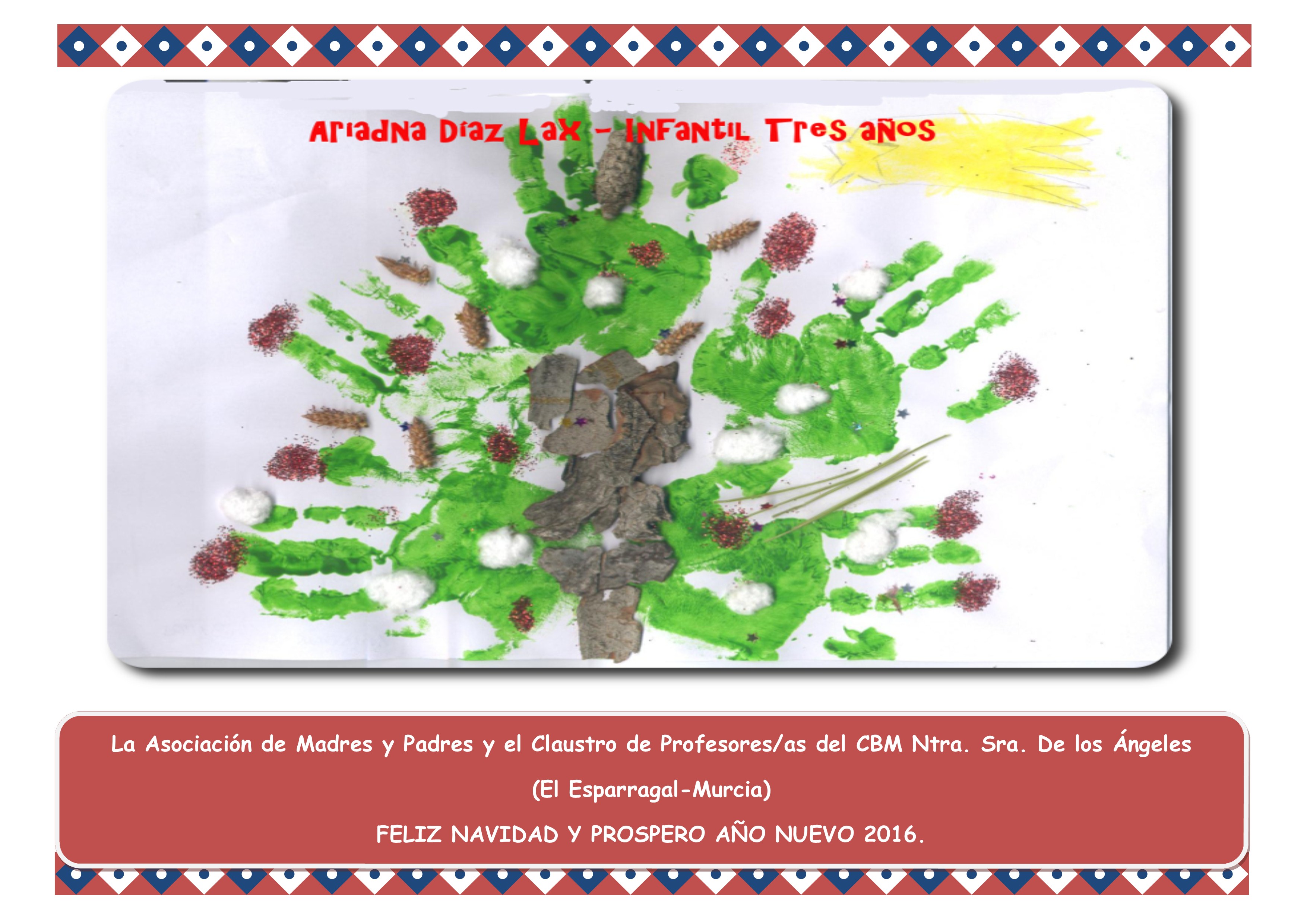 TARJETA NAVIDE&Ntilde;A 2016