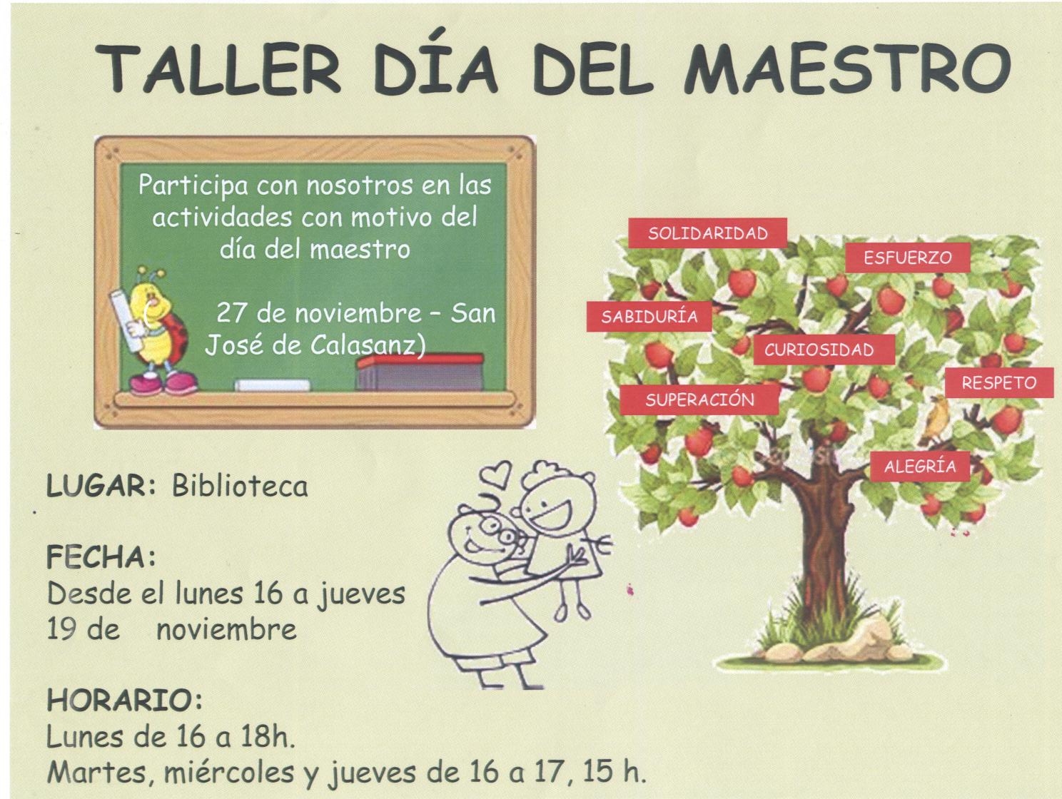 TALLER DIA DEL MAESTRO