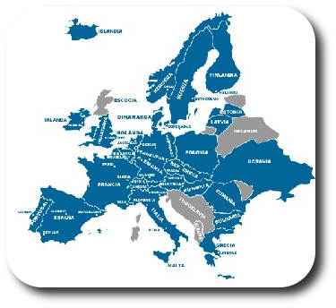 MAPA DE LA UNI&Oacute;N EUROPEA